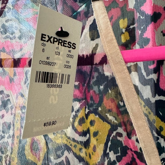 NWT Express multi color pinch cover up OS - Picture 5 of 10